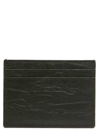Saint Laurent Cassandre Card Case - Black