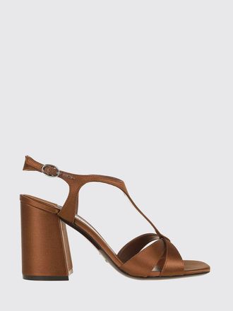 Jimmy Choo London Sandali Kesia in raso con tacco alto quadrato e cinturino