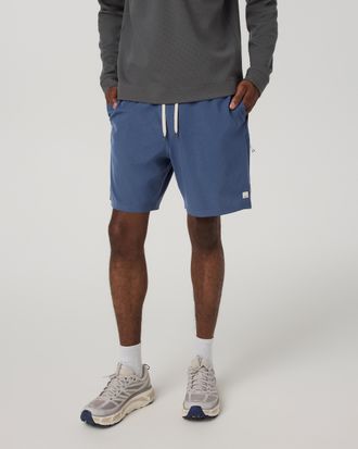 Vuori Clothing Banks Session Shorts Unlined 7 | Washed Brick Linen Texture | XS, Size Extra Small