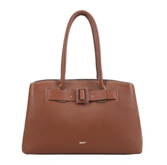 Paul Costelloe Womens Belbo Leather Shoulder Bag - Brown
