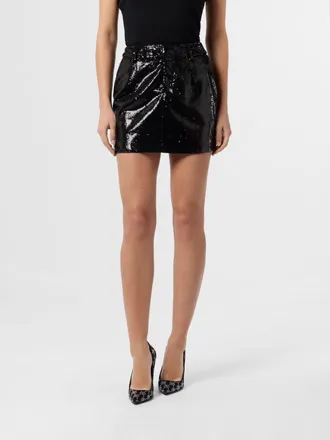 Philipp Plein Gonna mini in paillettes ricamate