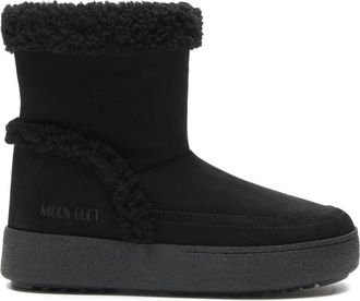Moon Boot Ltrack Tina Boots - Dames - Winterlaarzen - Zwart - 37 EU - Leer - Schoenen