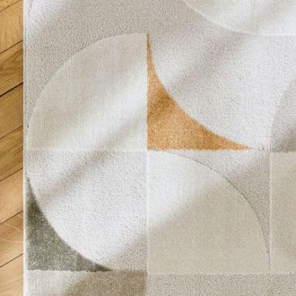 Sweeek Sweeek - Tappeto interno con motivo retr&ograve; color crema