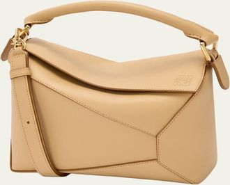 Loewe Puzzle Edge Small Shoulder Bag in Calfskin Leather
