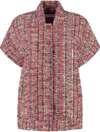 Amaya Amsterdam Jassen, Dames, Veelkleurig, M, Polyester, Bowie Gilet voor vrouwen