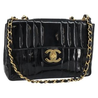 Chanel Pre-owned Schoudertas van Gecoat Canvas - Dames - Pre-owned - Zwart - Maat: ONE Size
