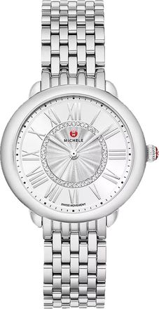 Michele Womens Serein Silver Dial Watch