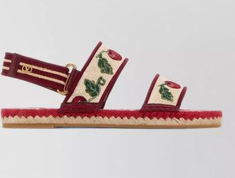 Valentino Garavani embroidered fabric sandals