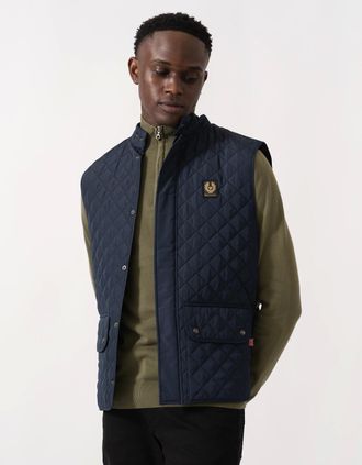 Belstaff Mens Belstaff Mens Icon Gilet - Dark Ink - Navy - Size: 42