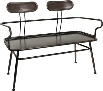 Wanderlust Deco Banco 2 plazas de metal 122x53,5x88,5