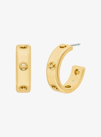 Michael Kors Logo Huggie Earrings