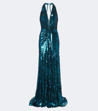 Jenny Packham Vestido de fiesta Lisette con lentejuelas