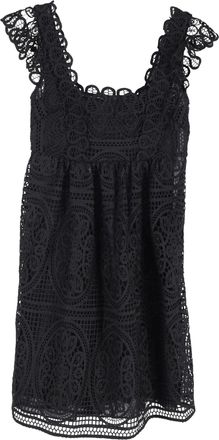 Temperley London Lace Mini Dress in Material Cotton