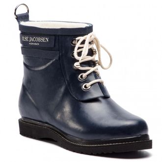 Ilse Jacobsen Rub2 Rubber Womens Ankle Boots - Dark Indigo - Size:UK 6.5