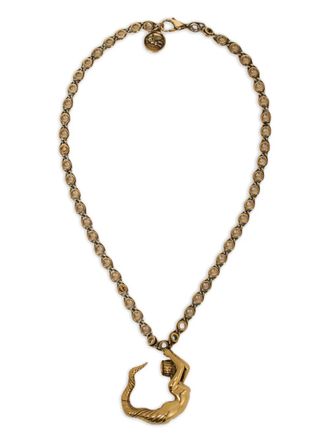 Etro Mermaid necklace - women - Brass - One Size - Gold