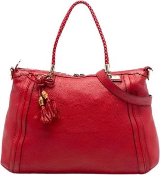 Gucci Pre-owned Handbags, female, Red, Size: ONE SIZE Pre-owned Vintage Handbag