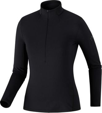 Arc'teryx Rho Zip Neck Kunstfaserunterw&auml;sche f&uuml;r Damen | schwarz