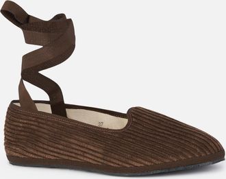 MC2 Saint Barth Woman Corduroy Slipper Loafers My Chalom Special Edition