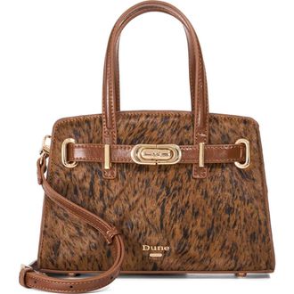 Dune London Dinkydefine Faux Fur Tote in Brown at Nordstrom Rack