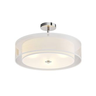 Lindby Lindby - L&aacute;mpara De Techo pikka En Blanco Textura, Tela, Tejido, Seda