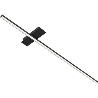 Lumicom Splint 1X Plafoniera, strip led, 17W/m, 4000K, metallo, nero lucido, L100cm - Lumicom
