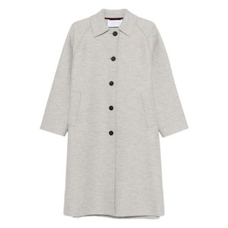 Harris Wharf London Balmacaan Raglan-sleeve Button Coat