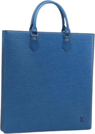Louis Vuitton Pre-owned Tote Bags, female, Blue, Size: ONE SIZE Pre-owned Vintage Leather Tote Bag