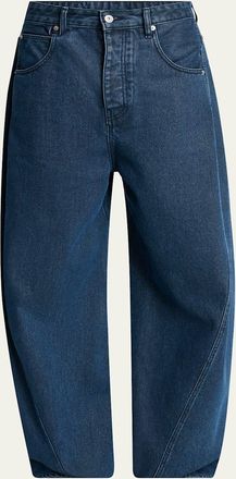 Jacquemus Mens La Chemise Molino Curved Jeans