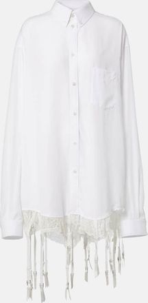 Balenciaga Camicia oversize con pizzo