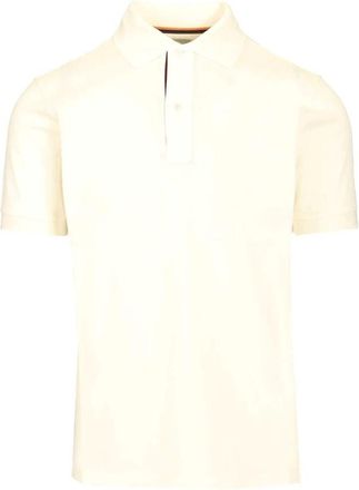 Paul Smith Tops, Heren, Wit, XL, Katoen, Artist Stripe Placket Polo