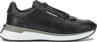 Ferragamo Heren Schoenen Sneakers Zwart Aw 25 - Heren - Sneakers - Zwart - 39 EU - Leer - Schoenen