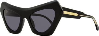 Marni Womens Cat Eye Sunglasses Devils Pool ZTJ Black 56mm