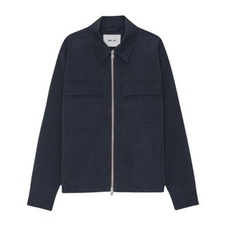 Nn.07 Light Jackets, male, Blue, Size: XL Navy Blue Waterproof Lightweight Jacket