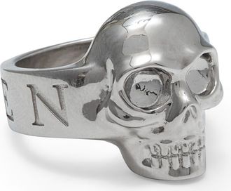Alexander McQueen Mens Skull Ring in Palladium at Nordstrom, Size 8.5 Us