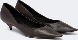 The Row Liisa Three leather pumps