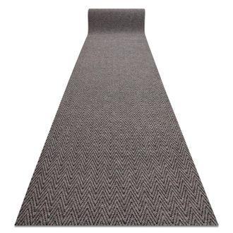 RugsX Rugsx - Alfombrilla Antideslizante 100 Cm Magnus 1951 Zigzag Exterior, Interior Beige Beige 100x170 Cm
