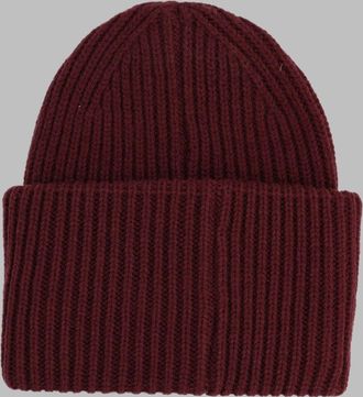 Amish AMX004CT82_XXXXC0249 Rib-Knit Beanie - Bordeaux