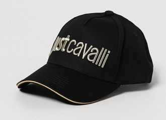 Just Cavalli Cappello Just Cavalli in cotone con logo ricamato