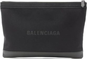 Balenciaga 2000s grote Clip clutch - Zwart