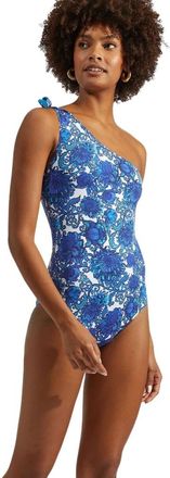 La DoubleJ One-Shouldered Goddess Badpak - Dames - Badpakken - Blauw - XS - Badmode