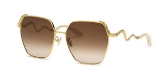 Roberto Cavalli SRC035M 0400 Womens Sunglasses Gold Size 59