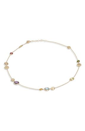 Marco Bicego Jaipur Collection Semiprecious Stone Necklace in Yellow Gold at Nordstrom, Size 16.25