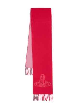 Vivienne Westwood Sjaal met dubbel logo - Rood