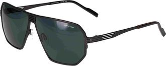 Jaguar 37824 Polarized 4200 Mens Sunglasses Black Size 62