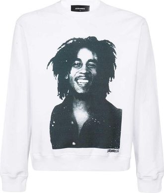 Dsquared2 Bob Marley Cool Fit wit sweatshirt
