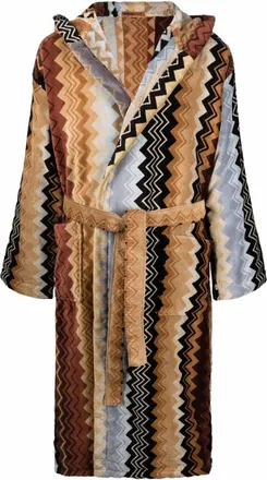 Missoni Home Giacomo Belted Hooded Bathrobe