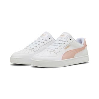 Puma Sneaker PUMA CAVEN 2.0, Damen, Gr. 42,5, weiss (puma wei&szlig;, rose quartz, puma gold), Synthetik, mehrfarbig, Schuhe Sneaker