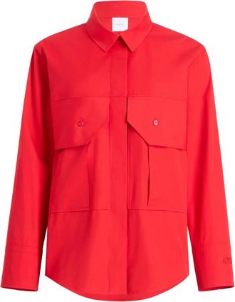 Patou Camicia con taschino - Rosso