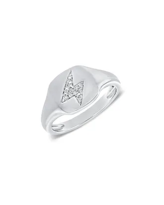 Sabrina Designs 14K 0.04 Ct. Tw. Diamond Signet Ring