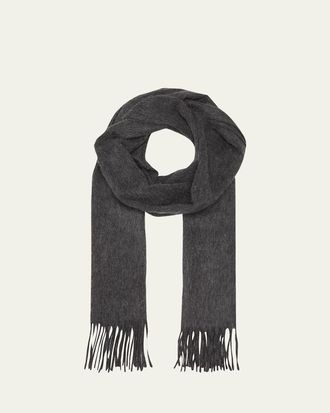 Begg x Co Mens Arran Solid Cashmere Scarf